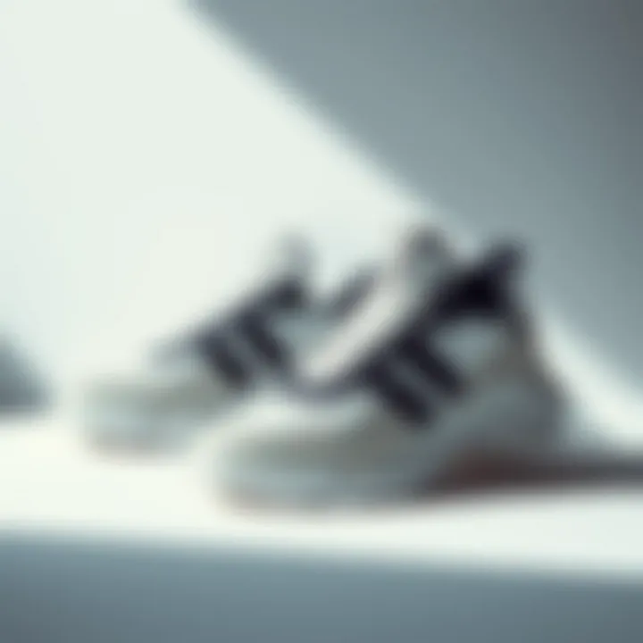 An elegant pair of stylish large shoes set against a minimalist backdrop