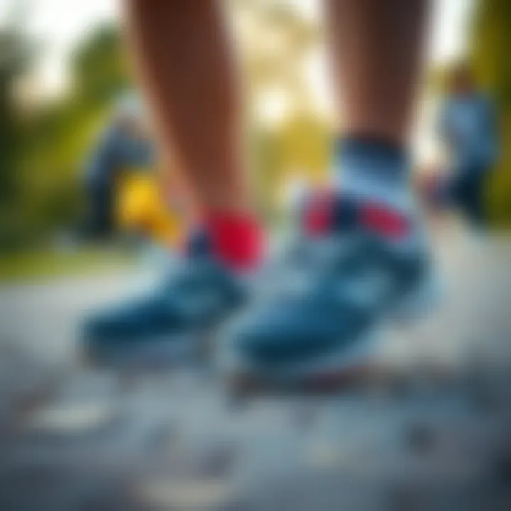 Child enjoying outdoor activities wearing proper sports shoes