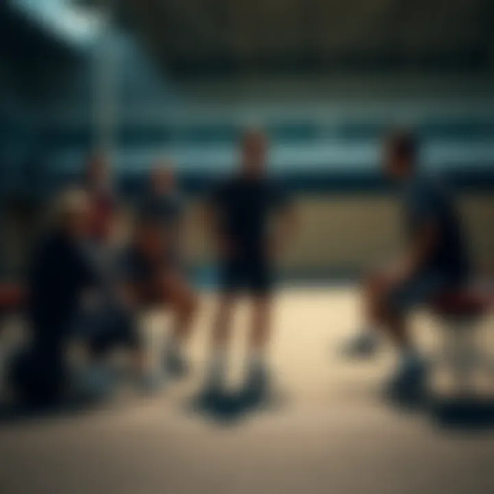 Group of athletes discussing their experiences with Adidas Adizero SL