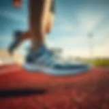 Dynamic runner showcasing the Adidas Adizero SL in action on a track
