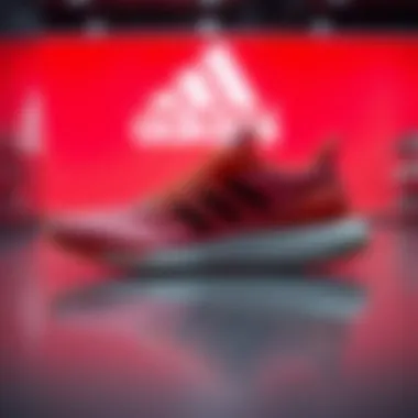 Stylish display of Adidas Adizero SL highlighting its sleek design