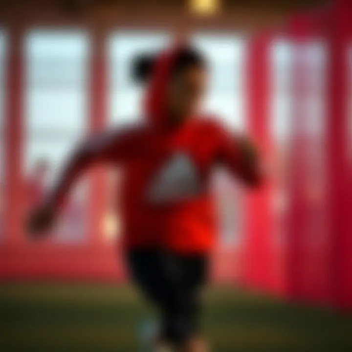 Active individual showcasing movement in Adidas Aşırt W apparel