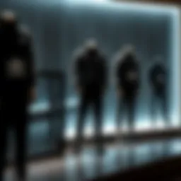 Stylish black Adidas tracksuit on display