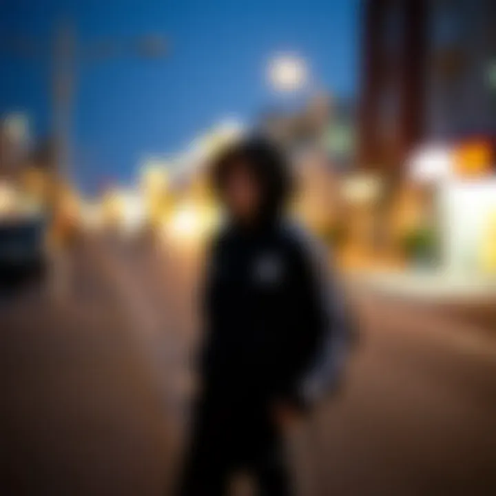 Fashionable streetwear look featuring Adidas tracksuit