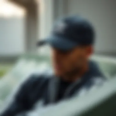 Adidas cap in a sporty setting