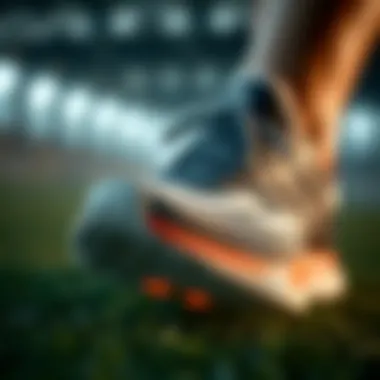 Close-up of cushioning technology in Adidas footwear for enhanced performance