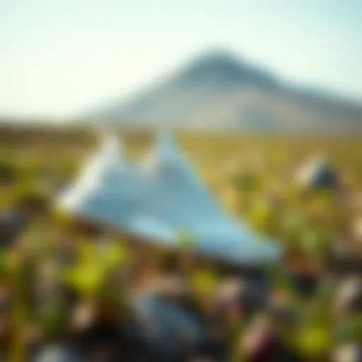 Adidas Footwear in Nature Elegant Adidas footwear showcased in an outdoor environment