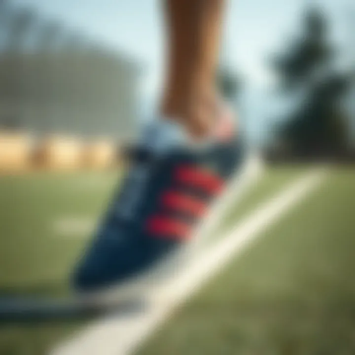 Adidas Gazelle in action during a sports activity