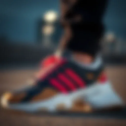 Elegant design of Adidas Ozweego shoes showcasing their unique style