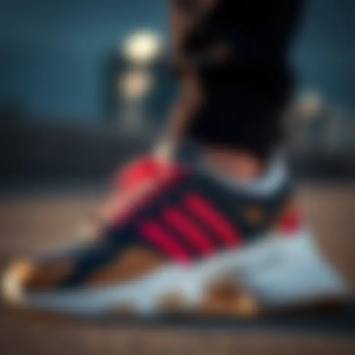 Elegant design of Adidas Ozweego shoes showcasing their unique style