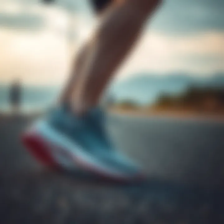 Runner enjoying a smooth jog in Adidas athletic shoes