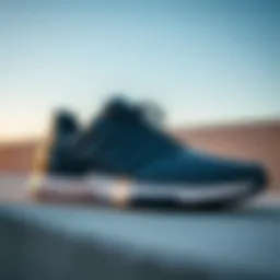 Sleek design of Adidas running shoes showcasing innovative technology