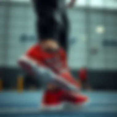 Performance Features of Adidas Spiderman Shoes Athlete demonstrating performance features of Adidas Spiderman shoes in action