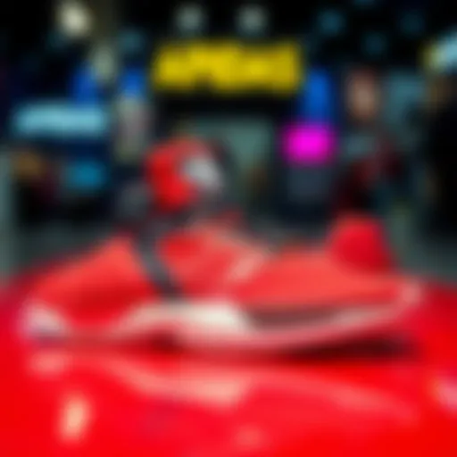 Stylish Adidas Spiderman shoes displayed on a vibrant background