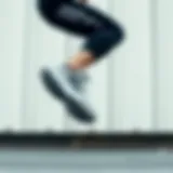 Dynamic Performance of adidas Süpernova Dynamic running action showcasing the adidas Süpernova in motion