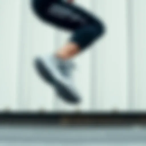 Dynamic Performance of adidas Süpernova Dynamic running action showcasing the adidas Süpernova in motion