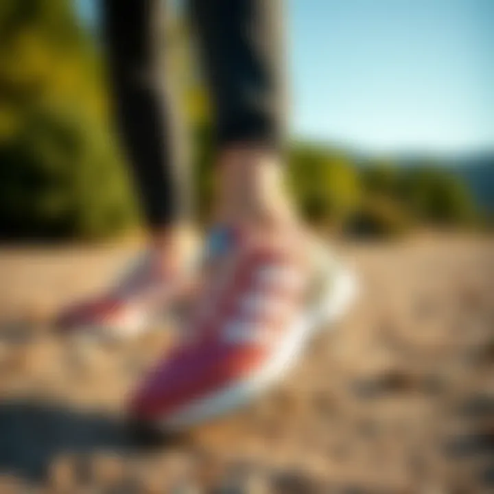 A stylish outdoor outfit paired with the shoes