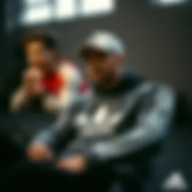 Trendy fitness setup featuring Adidas gear and accessories