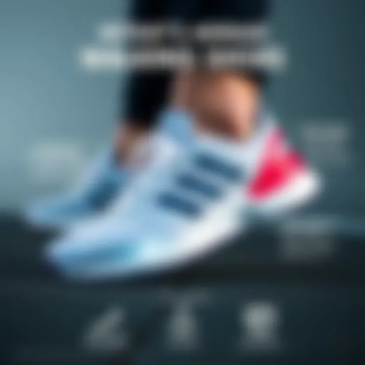 Innovative Technologies Behind Adidas Walking Shoes Infographic depicting the technology used in Adidas walking shoes