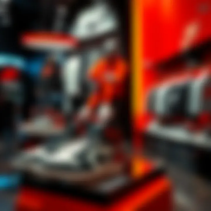 Dynamic Air Jordan Nike collection display