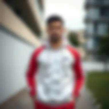 Stylish ASICS tracksuit showcasing modern design