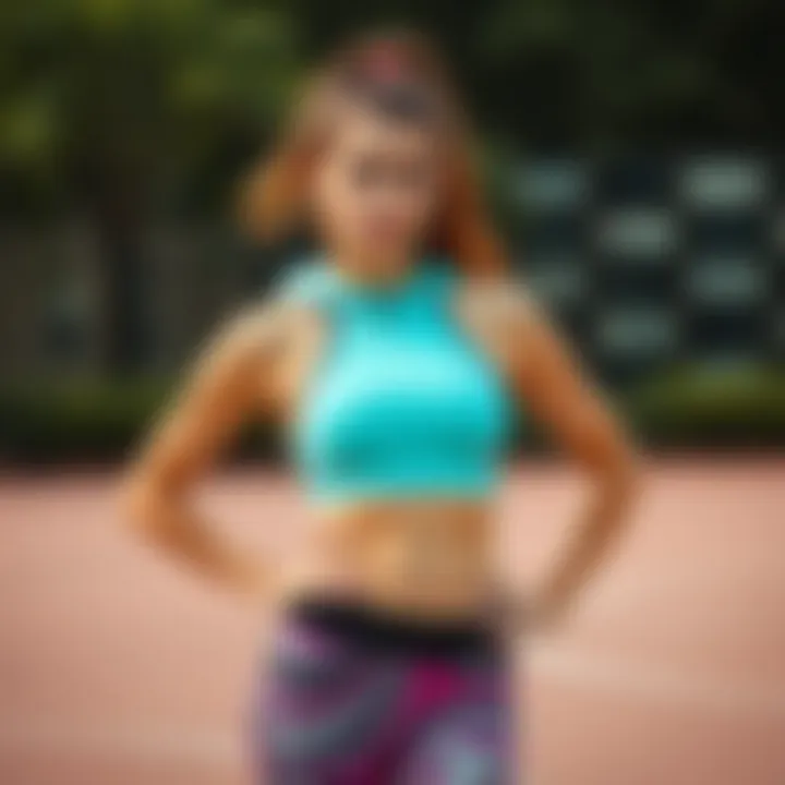 Athletic girl showcasing confidence in activewear