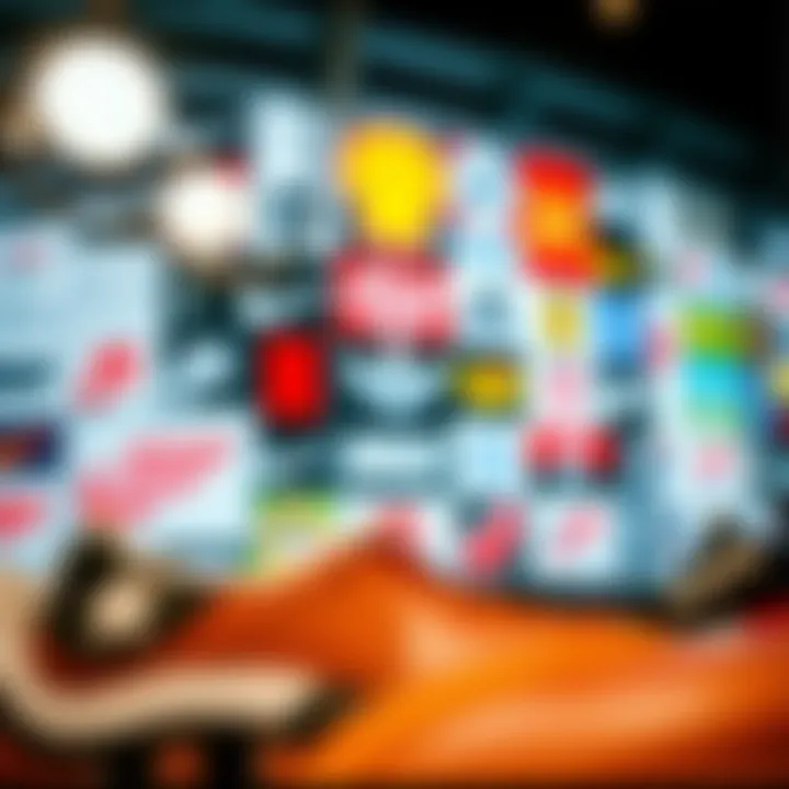 A collage of popular shoe brands and their logos