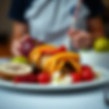 Conceptual image promoting a balanced diet and sustainable living