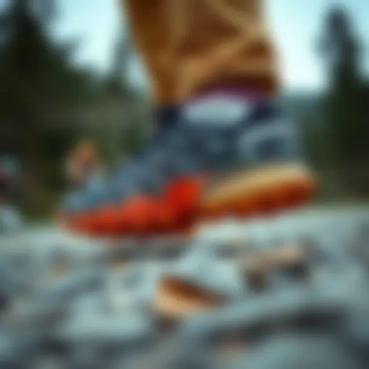 Active lifestyle with Salomon shoes in action