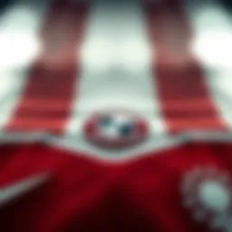 Detailed view of the Bayern Munich away jersey design elements