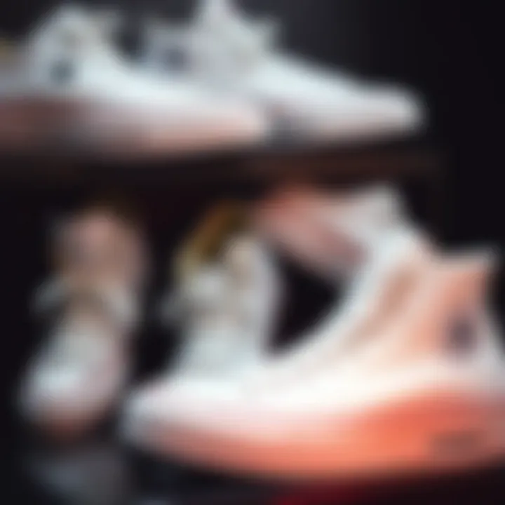 Various budget-friendly white Converse models showcased together