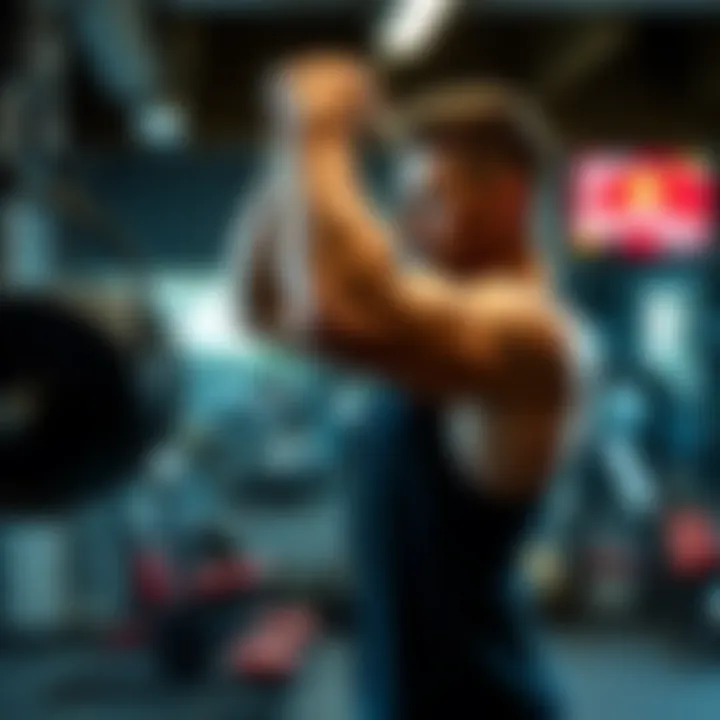 Effective biceps workout technique demonstration