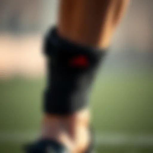 Close-up of ankle support design