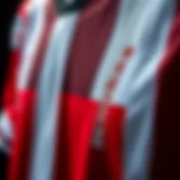 Detailed view of a Beşiktaş jersey showcasing fabric texture and design