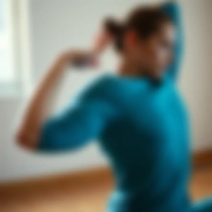 Yoga pose enhancing neck strength