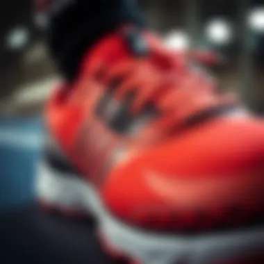 Close-up of a high-performance sports shoe