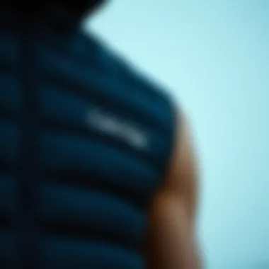 Detailing of fabric and design in Calvin Klein vest