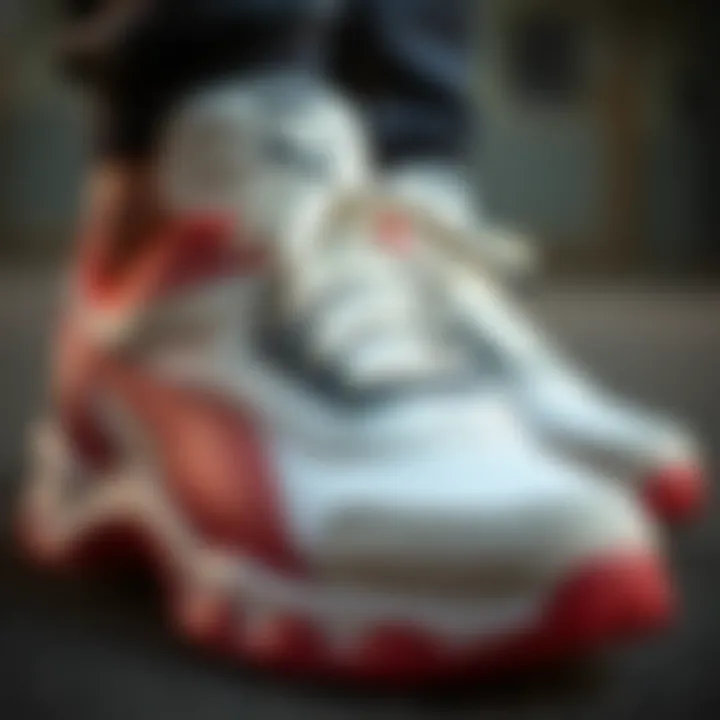 Quality Materials in Cat Sports Shoes Close-up of high-quality materials used in Cat sports shoes