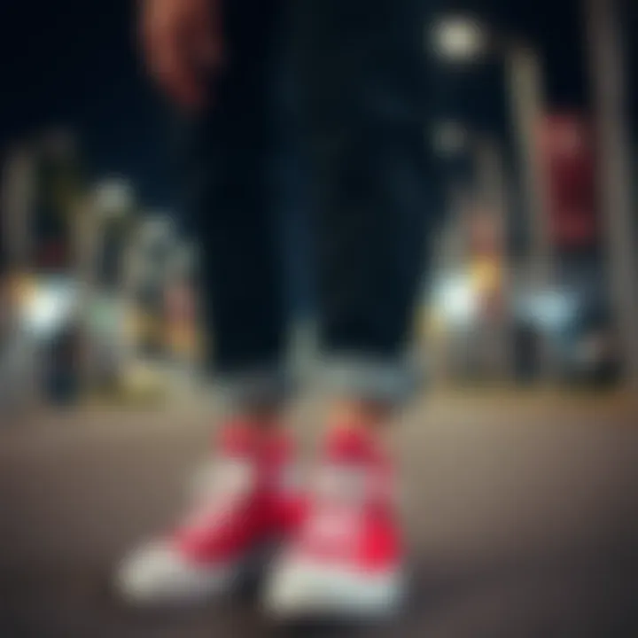 A fashionable individual showcasing the versatility of Chuck Taylor All Star CX in casual wear