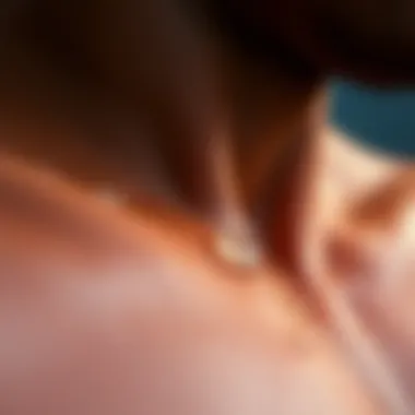 Close-up of sweat droplets on skin during physical activity, highlighting the body's cooling mechanism