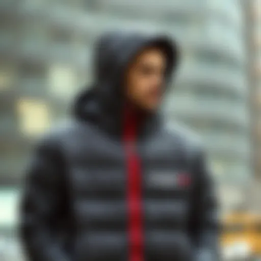 Stylish Columbia puffer jacket showcasing modern design elements