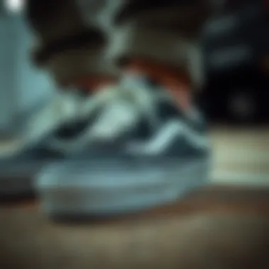 Close-up of Vans shoes highlighting comfort and quality materials