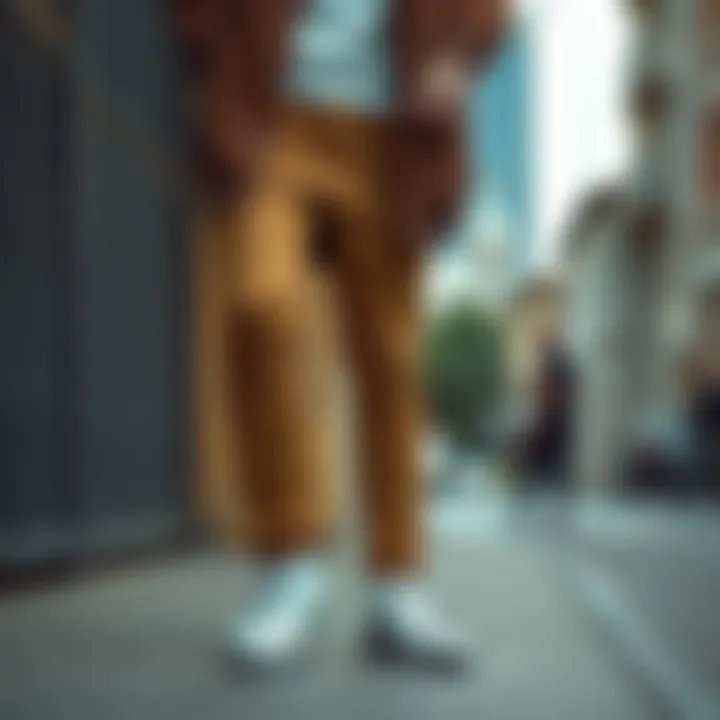 Urban Fashion with Converse Sneakers A fashionable outfit paired with Converse sneakers in urban surroundings