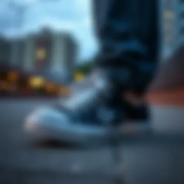 Converse shoes in an urban setting