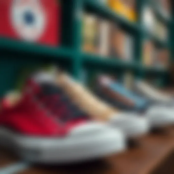 A variety of Converse colors and designs