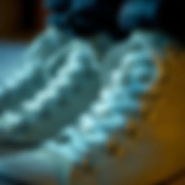 Close-up of Converse winter boot materials