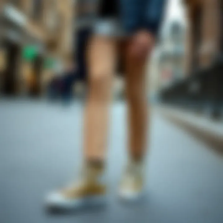 Fashionable outfit paired with Converse winter boots