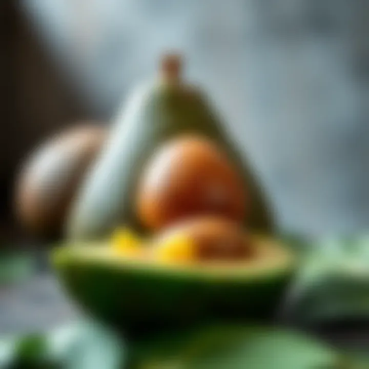 Healthy fats found in avocados