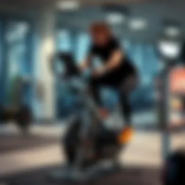 An illustration showing the benefits of using an elliptical bike