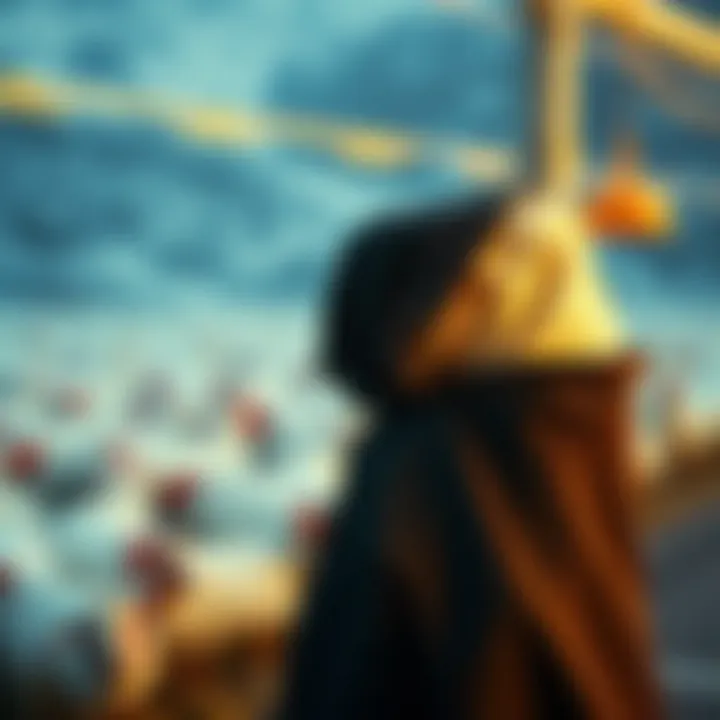 Visual representation of environmental consequences related to meat production